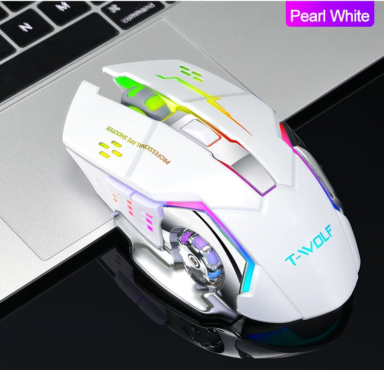 Q13 Wireless Mouse, Wireless Mouse, Rechargeable LED Silent Ultra-Thin Laptop Mouse, Stable And Smooth, Low Latency, with USB Receiver, Suitable Laptops// Computers, Gaming, Office And Entertainment, Mouse Wireless for Gaming