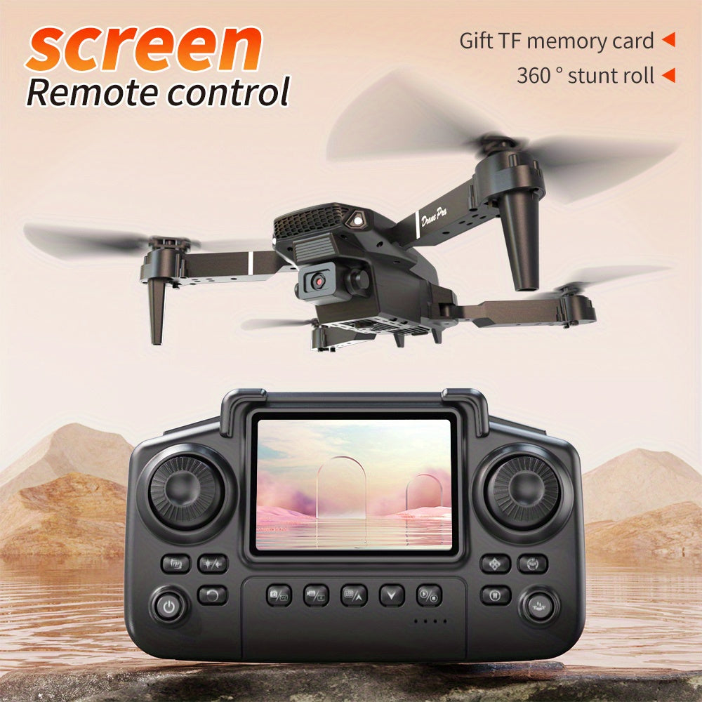 2025 Best-Selling Smart Screen Drone | High-Definition Remote Controller | Ultra HD Dual Cameras + WiFi Real-Time Transmission | One-Tap Intelligent Takeoff/Auto Return | Brushless Motor & Optical Flow Positioning | Professio