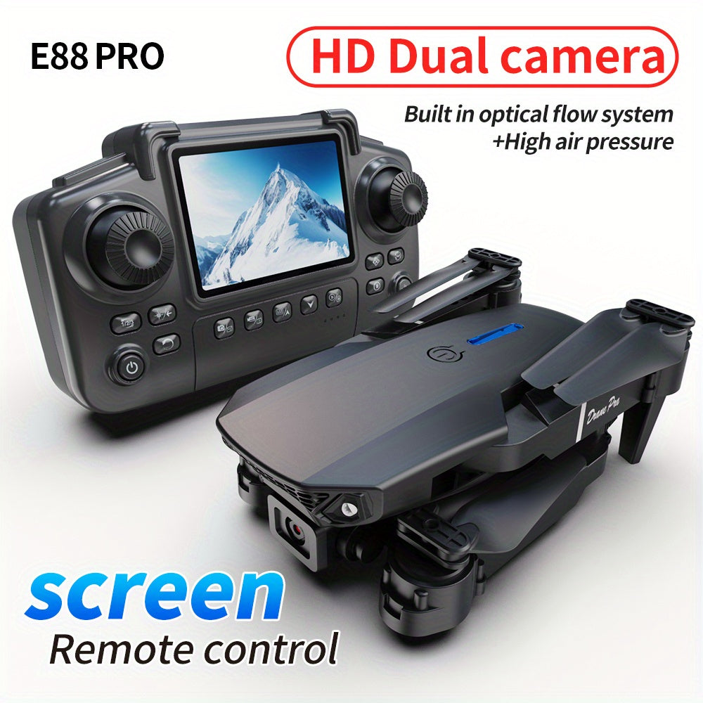 2025 Best-Selling Smart Screen Drone | High-Definition Remote Controller | Ultra HD Dual Cameras + WiFi Real-Time Transmission | One-Tap Intelligent Takeoff/Auto Return | Brushless Motor & Optical Flow Positioning | Professio