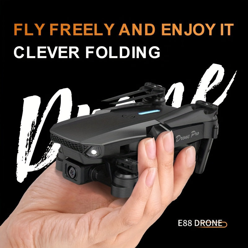 E88 Dual Camera Drone with Wi-Fi and Remote Control, Black and White, Four-Axis Aerial Photography Toy for Beginners - Ideal Gift for Halloween, Christmas, New Year, Best for Christmas, Perfect for Thanksgiving, Best Drone