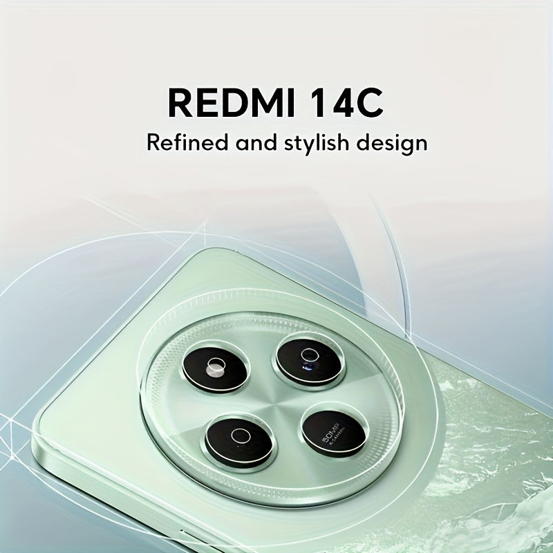 Xiaomi Redmi 14C 120Hz High-Refresh Rate Display, 13MP HD Main Camera, Large Battery, 6.88-Inch Eye-Protecting LCD Screen, Side Fingerprint Unlock, GPS Support, No NFC Function