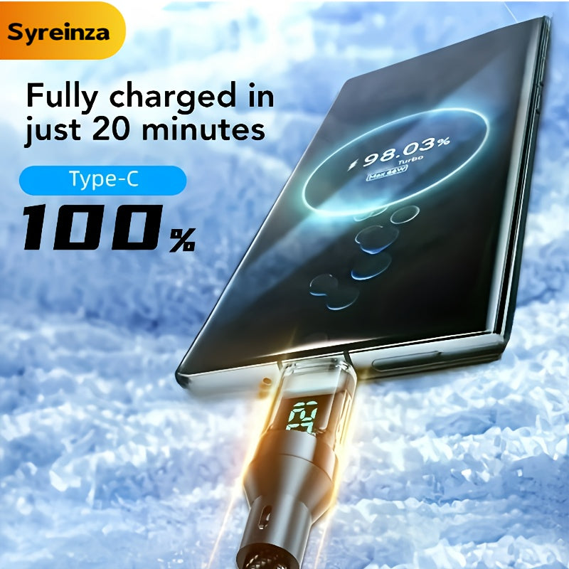 Smart LCD Battery Display Cable - Durable and Flexible, Suitable for Multi-Device Fast Charging, Tablet Charging Accessories, Compact Design, Reinforced Interface, Office Staff & Tech Enthusiasts, Usb C To Lightning Adapter,