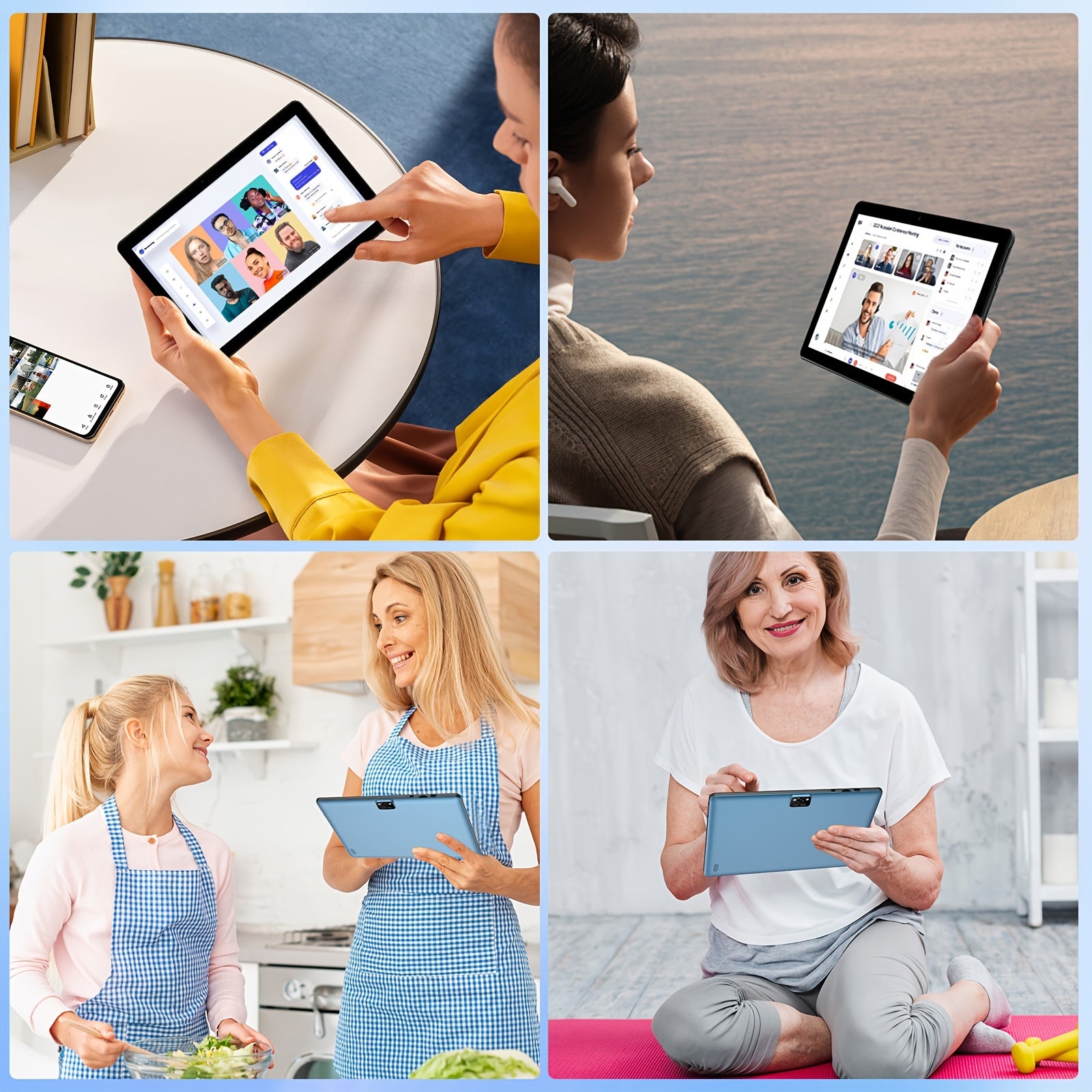 ROENLLCE 10.1" Tablet with Android 13 OS, Keyboard, Mouse, Case, Stylus, 7GB RAM + 64GB ROM, Dual 2MP Front & 8MP Rear Cameras, 1280x800 IPS HD Display, 2-in-1 Laptop Mode, Tablet, Pad