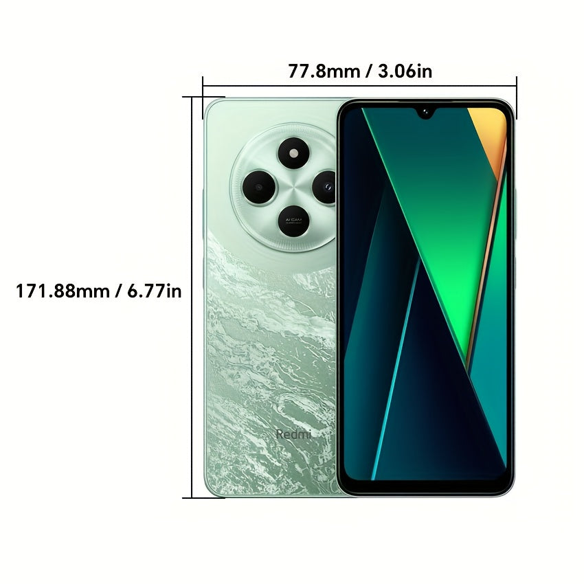 Xiaomi Redmi 14C 120Hz High-Refresh Rate Display, 13MP HD Main Camera, Large Battery, 6.88-Inch Eye-Protecting LCD Screen, Side Fingerprint Unlock, GPS Support, No NFC Function