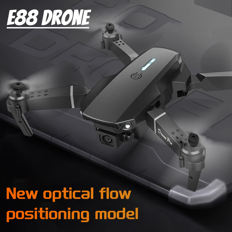 E88 Dual Camera Drone with Wi-Fi and Remote Control, Black and White, Four-Axis Aerial Photography Toy for Beginners - Ideal Gift for Halloween, Christmas, New Year, Best for Christmas, Perfect for Thanksgiving, Best Drone