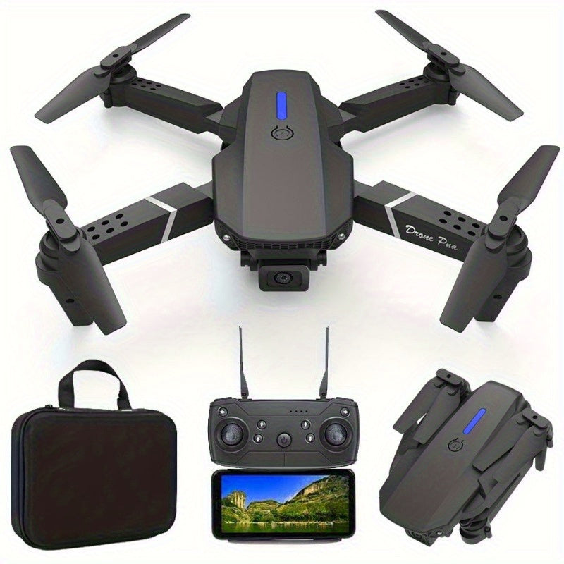 E88 Dual Camera Drone with Wi-Fi and Remote Control, Black and White, Four-Axis Aerial Photography Toy for Beginners - Ideal Gift for Halloween, Christmas, New Year, Best for Christmas, Perfect for Thanksgiving, Best Drone