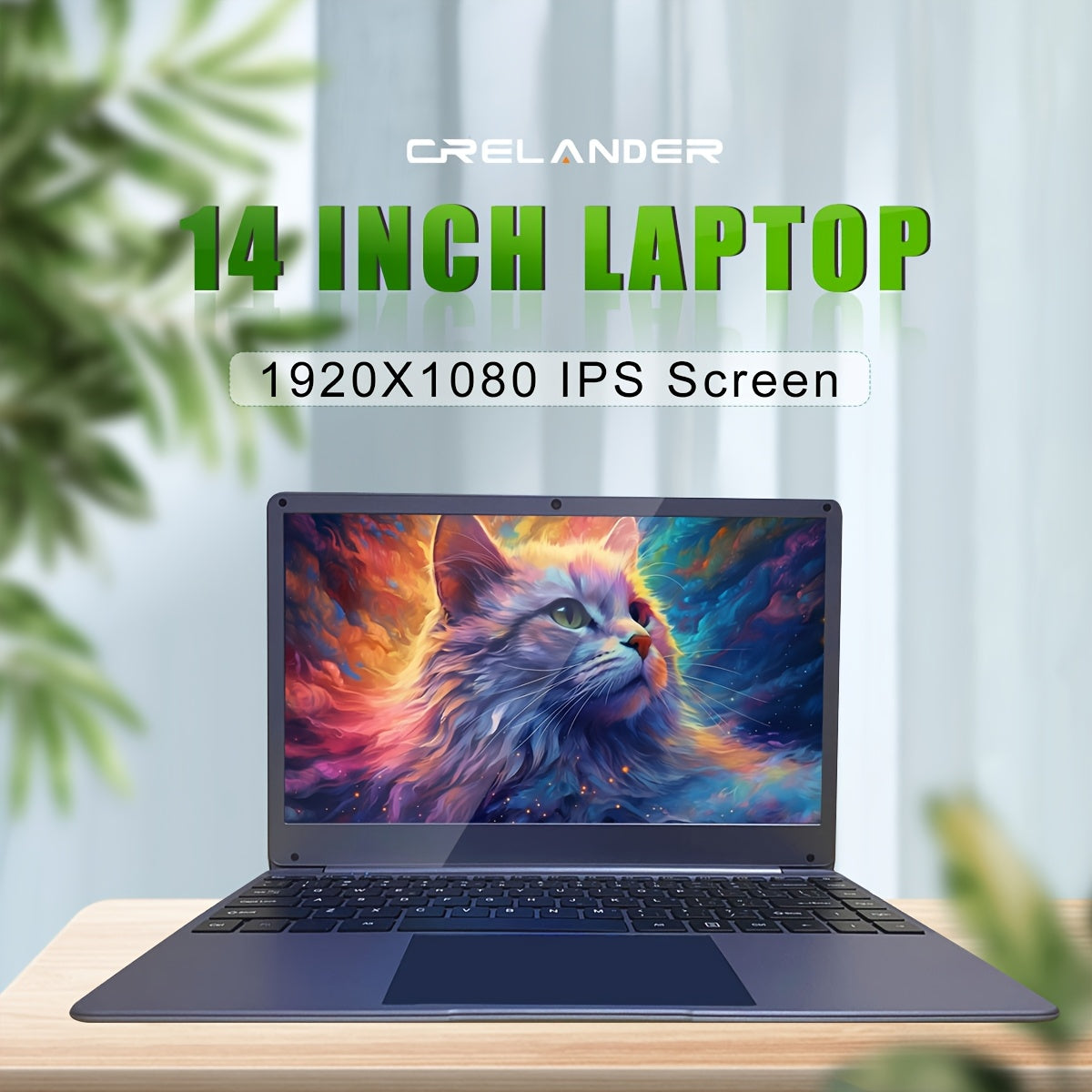 Crelander Laptop Intel Celeron N4020 8+128gb Ssd, 14'' 1920*1080 IPS