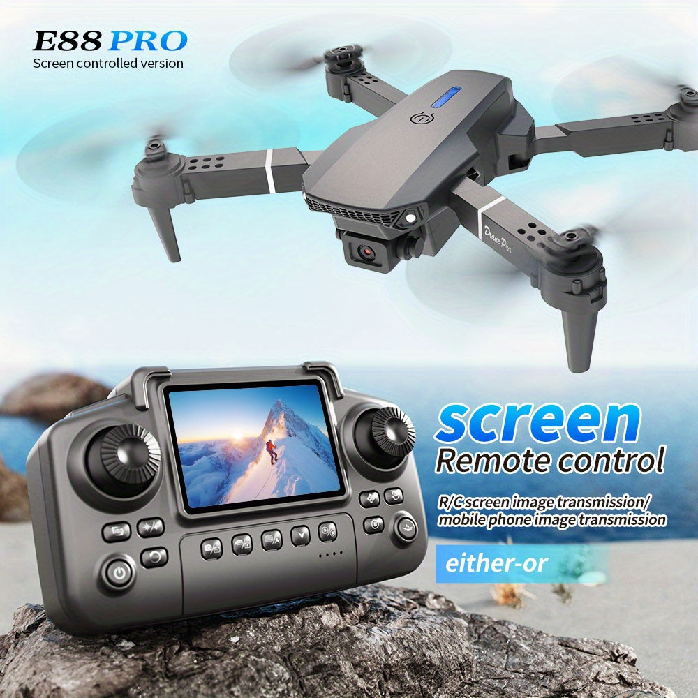 2025 Best-Selling Smart Screen Drone | High-Definition Remote Controller | Ultra HD Dual Cameras + WiFi Real-Time Transmission | One-Tap Intelligent Takeoff/Auto Return | Brushless Motor & Optical Flow Positioning | Professio