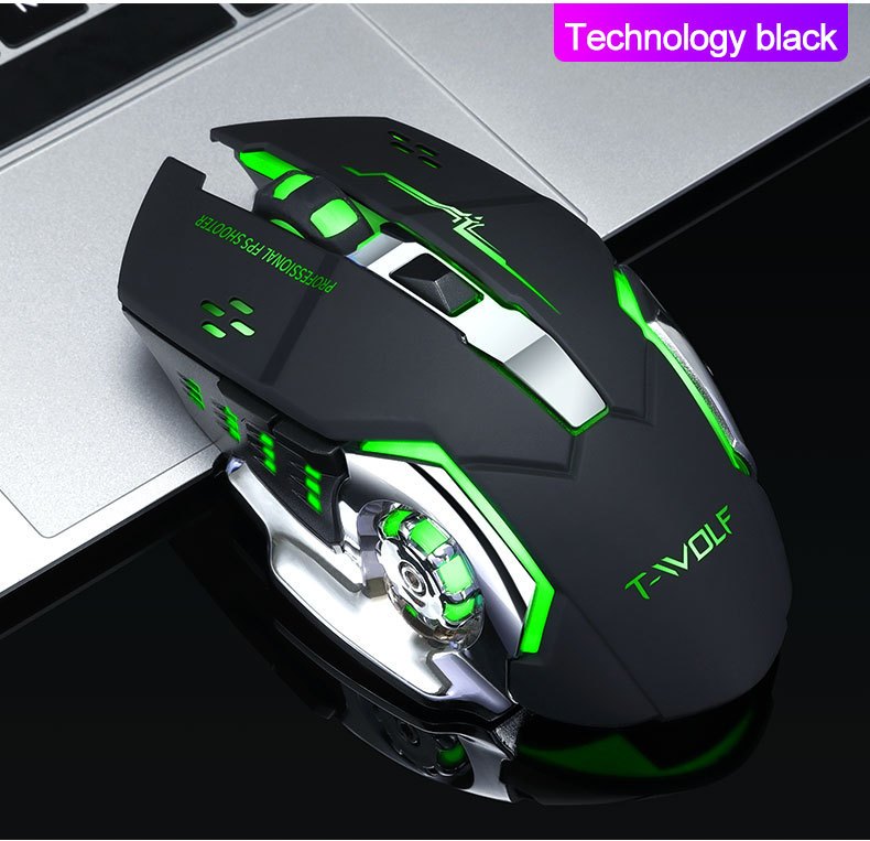 Q13 Wireless Mouse, Wireless Mouse, Rechargeable LED Silent Ultra-Thin Laptop Mouse, Stable And Smooth, Low Latency, with USB Receiver, Suitable Laptops// Computers, Gaming, Office And Entertainment, Mouse Wireless for Gaming