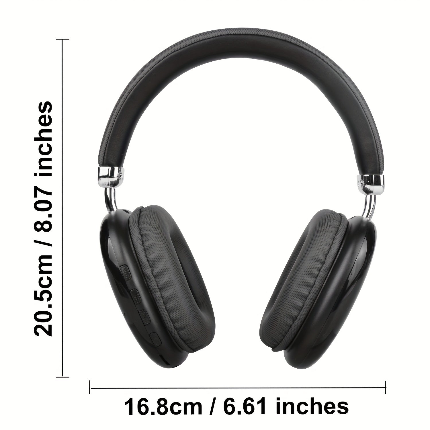 Stylish Black and Silvery Over-Ear Wireless Headphones, Metallic Finish, Comfortable Ear Cushions, Foldable & Portable, Wireless 5.3, Long Battery Life Stereo Sound, Deep Bass, Dual Mode for Music & Gaming, Perfect for Sports