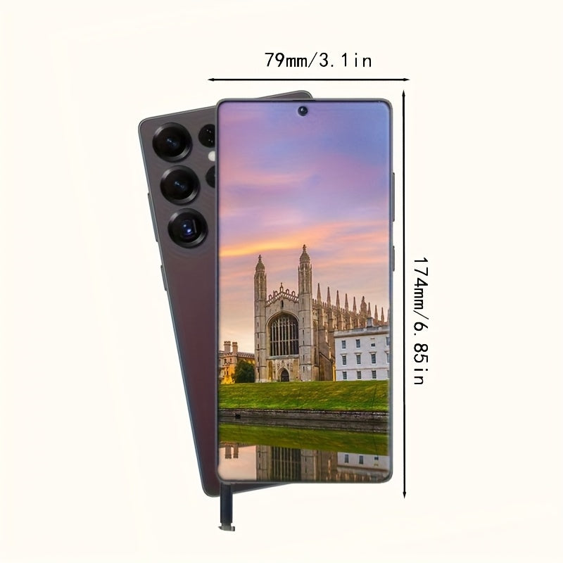 Unlocked Android Smartphone, 6.8-inch HD Screen, 72MP+108MF Camera, USB Type C Charging, 12GB RAM + 512GB Storage, Dual SIM Slots, 6800mAh Battery, Smart Photo Phone, Highresolution Camera Phone, Long Battery Life Phone, Larg