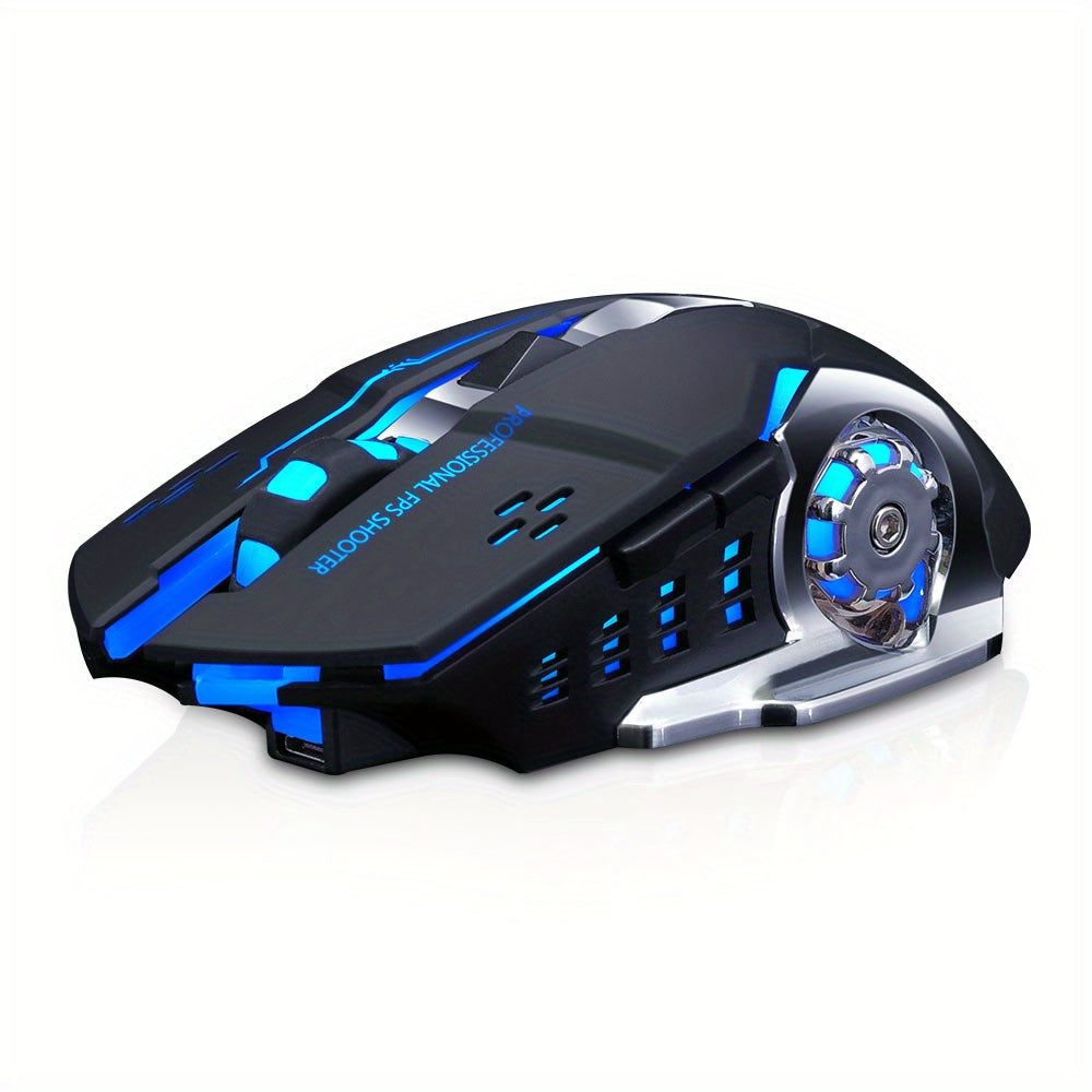 Q13 Wireless Mouse, Wireless Mouse, Rechargeable LED Silent Ultra-Thin Laptop Mouse, Stable And Smooth, Low Latency, with USB Receiver, Suitable Laptops// Computers, Gaming, Office And Entertainment, Mouse Wireless for Gaming