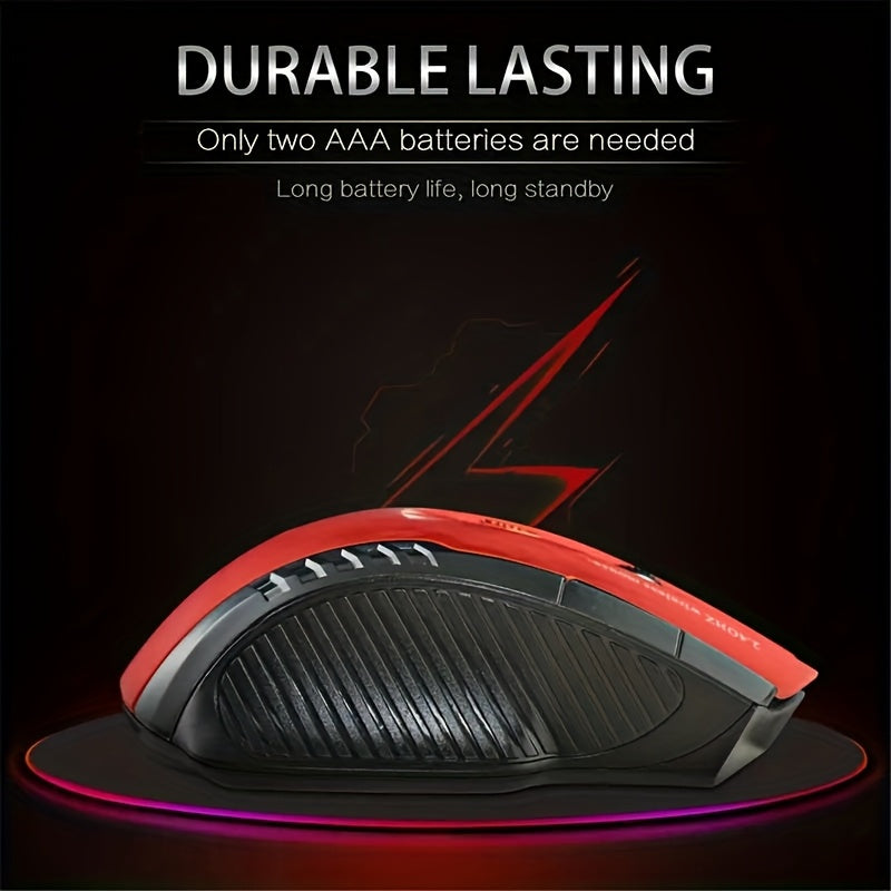 Mini 2.4GHz wireless mouse with USB receiver, gaming mouse for computer PC laptop, mouse for gaming, laser optical, ergonomic, portable design, and nimble, suitable for office, home and gaming, cool appearance, multiple color