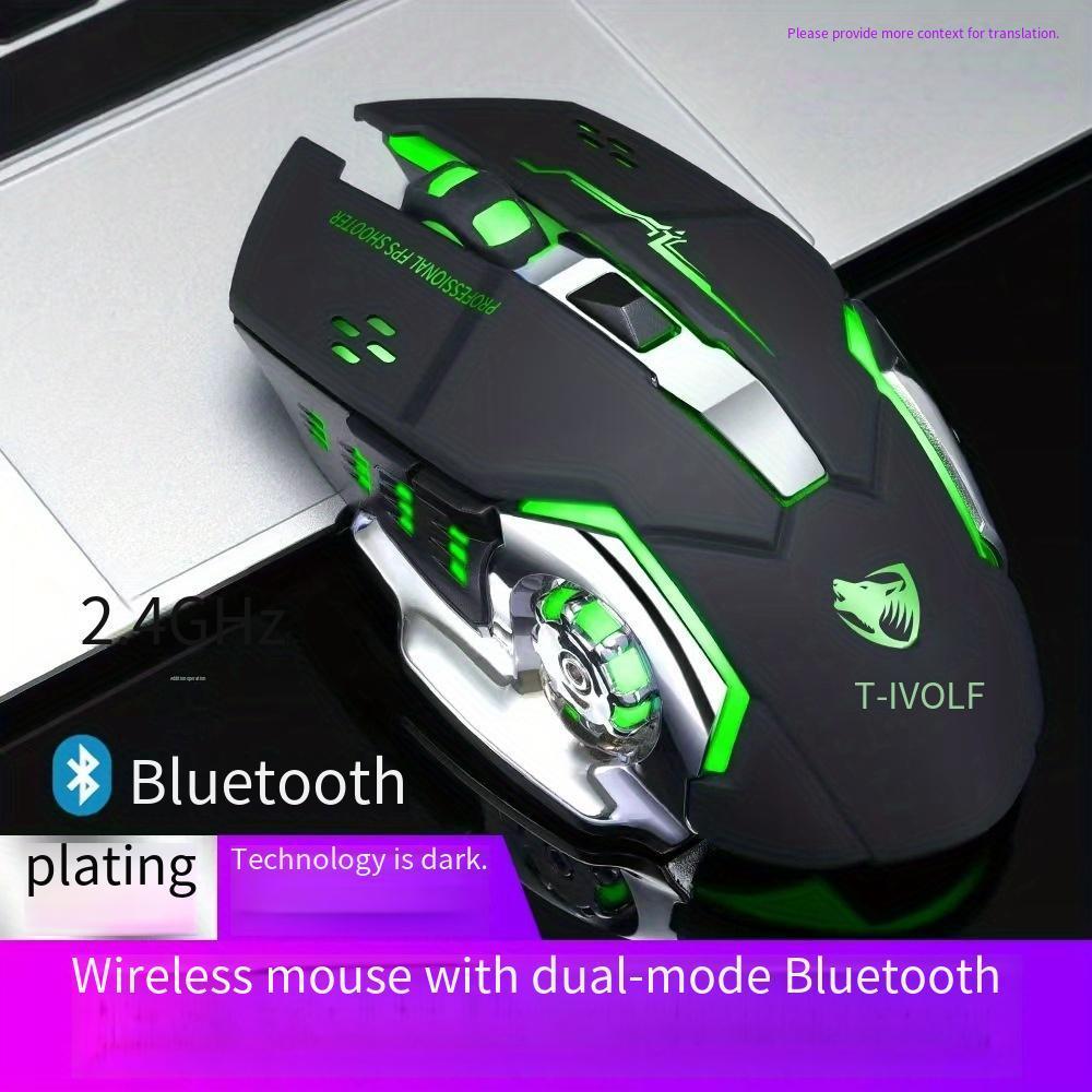 Q13 Wireless Mouse, Wireless Mouse, Rechargeable LED Silent Ultra-Thin Laptop Mouse, Stable And Smooth, Low Latency, with USB Receiver, Suitable Laptops// Computers, Gaming, Office And Entertainment, Mouse Wireless for Gaming