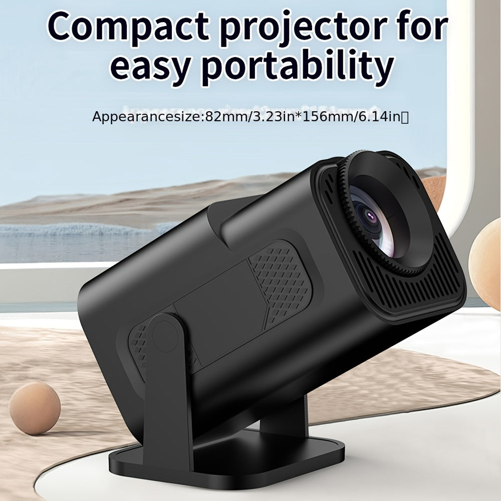 Ultra HD 3D Smart Projector with WiFi, 180° Flexible Viewing, 16:9 Aspect Ratio, 50ANSI Brightness, 1080P Full HD, 110-240V Power, Remote Control, Compact Design for Home Theater, Movies, Teaching & Conferences, Home Theater