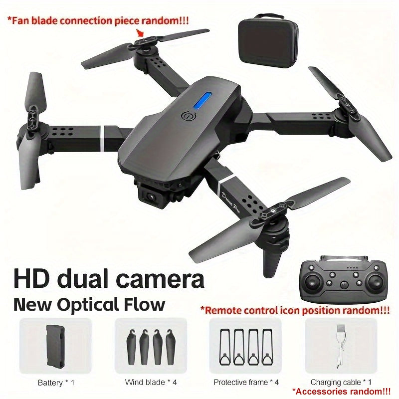 E88 Dual Camera Drone with Wi-Fi and Remote Control, Black and White, Four-Axis Aerial Photography Toy for Beginners - Ideal Gift for Halloween, Christmas, New Year, Best for Christmas, Perfect for Thanksgiving, Best Drone