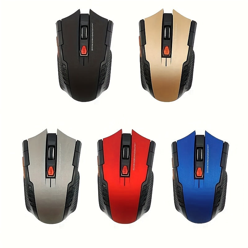 Mini 2.4GHz wireless mouse with USB receiver, gaming mouse for computer PC laptop, mouse for gaming, laser optical, ergonomic, portable design, and nimble, suitable for office, home and gaming, cool appearance, multiple color