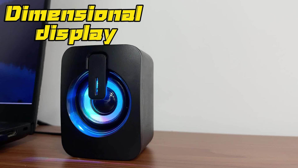 Computer Speakers PC Sound Box HIFI Stereo Microphone USB Wired Caixa De Som With LED Light For Desktop Computer