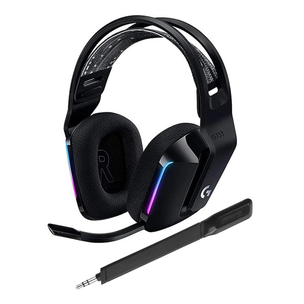 Wireless Gaming Headset Mic Aux 3.5mm Wireless Headphone Replacement Microphone Headset Mic for Logitech G733 Gaming Headphones