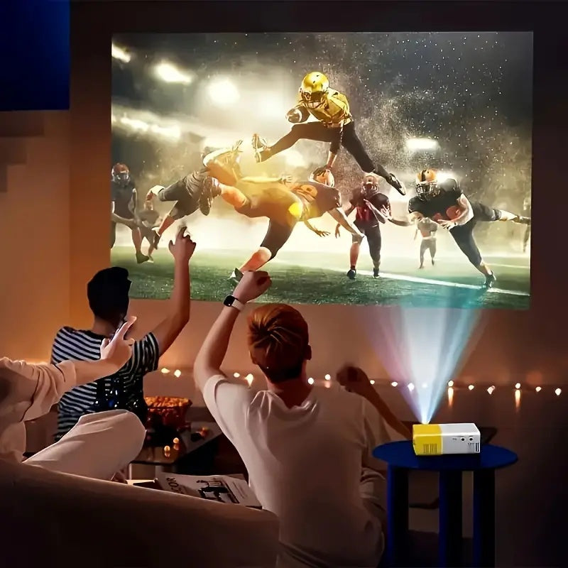 Mini Portable Outdoor Movie Projector, LED Micro Video Projector Suitable for Home Theater, Compatible with Smartphones/Tablets/Laptops/TV Sticks/PS/USB, Home Theater Projector, Portable Entertainment, Compact Design, Lightwe