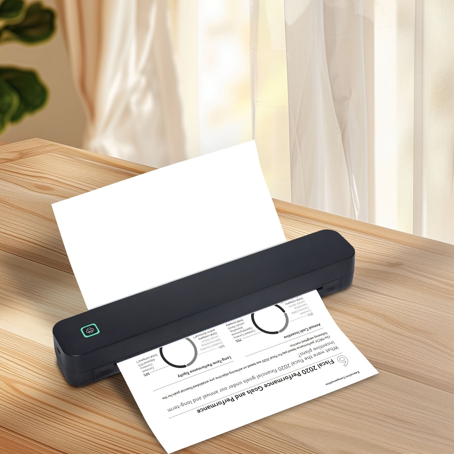 Portable Thermal Printer Inkless Printing Tattoo Paper Printing Suitable for Daily Office Documents Printing School Outing Travel Business Wireless Link Compatible with Mobile Phones Laptops Computers 5 Sheets A4 Portable Pap