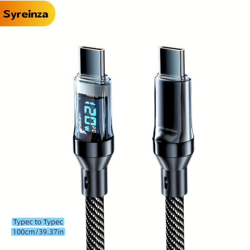 Smart LCD Battery Display Cable - Durable and Flexible, Suitable for Multi-Device Fast Charging, Tablet Charging Accessories, Compact Design, Reinforced Interface, Office Staff & Tech Enthusiasts, Usb C To Lightning Adapter,